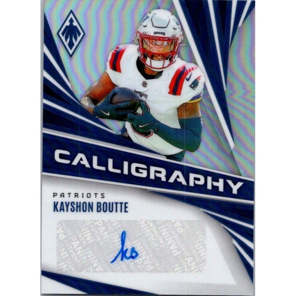 2024 Panini Phoenix #C-KBE Kayshon Boutte Calligraphy New England Patriots